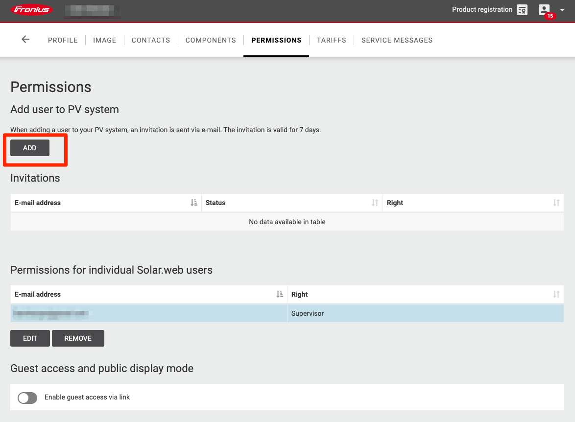 Charge HQ Fronius Inverter Configuration